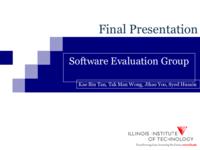 Strategic Management System (Summer2003) IPRO357: Strategic Management System-Software Evaluation Team IPRO357 Summer2003 Final Presentation
