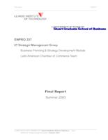 Strategic Management System (Summer2003) IPRO357: Strategic Management System-LACC Team IPRO357 Summer2003 Final Report_redacted