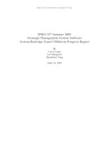 Strategic Management System (Summer2003) IPRO357: Strategic Management System-System Redesign Team IPRO357 Summer2003 Midterm Report_redacted