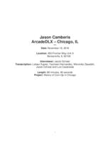 Interview with Jason Cambers: Jason Camberis Interview -Transcription-