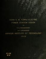 8,000 K.W. turbo-electric power station design