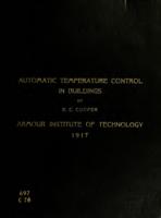Automatic temperature control in buildings