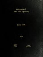 Bibliography of power plant engineering
