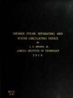 Broman steam separating and water circulating device