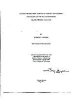 LEADER AND FOLLOWER PROFILES ON CONFLICT MANAGEMENT STRATEGIES AND THE RELATIONSHIP WITH LEADER-MEMBER EXCHANGE