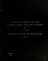 Design and installation of power plant and heating system for the zone of camp activities and amusements, Camp Funston, Kansas