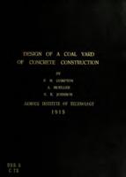 Design of a coal yard of concrete construction