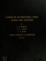 Design of an industrial town on Black Lake, Michigan