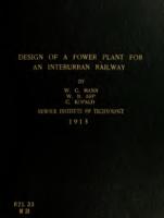 Design of a power plant for an interurban railway capacity 16,000 kVA