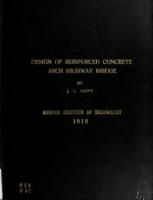 Design of reinforced concrete arch highway bridge
