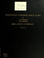 The design of a reinforced concrete brick plant capacity 60,000 to 80,000 brick daily