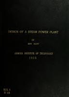 Design of a steam power plant