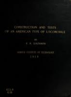 Details of construction with results of tests of an American type of locomobile (Buckeye Mobiel)