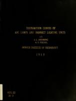 Determination of distribution curves of arc lamps and indirect lighting units