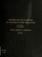 Distribution of potential in suspension type insulators