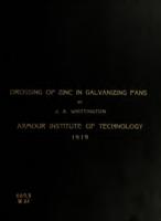 The drossing of zinc in galvanizing pans