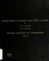 The extraction of potash alum from alunite