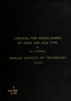 Fire extinguishing efficiency of chemical fire extinguishers of soda and acid type