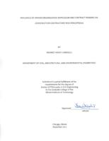 INFLUENCE OF OWNER-ORGANIZATION IMPRESSION AND CONTRACT FRAMING ON CONSTRUCTION CONTRACTORS' RISK PERCEPTIONS