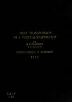 Heat transmission in a vacuum evaporator