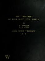 Heat treatment of chrome tungsten high speed tool steels