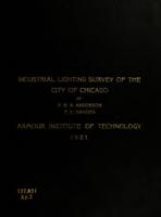 Industrial lighting survey of the city of Chicago