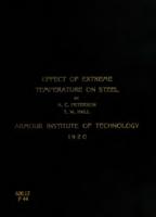 An investigation into the effect of extreme temperatures on the tensile properties of steels