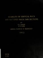 Investigation of the relative stability of vertical back and battered back dam sections