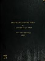 Investigation of special steels