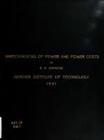 Investigations with recommendations of power and power costs in plant no. 2, Falls Creek Sand and Stone Co.