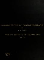 The Morkrum system of printing telegraphy