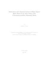 Fabrication and Characterization of High Aspect Ratio Hard X-ray Zone Plates with Ultrananocrystalline Diamond Molds