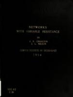 Networks with variable resistance
