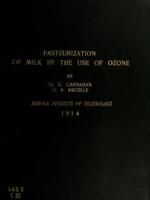 Pasteurization of milk by the use of ozone