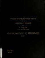 Power consumption tests of a bascule bridge