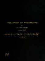 The preparation of anthrarufine