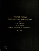 A process for the production of soluble potash from insoluble igneous rock