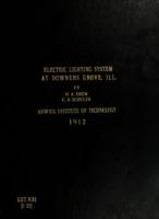Rehabilitation of the municipal electric lighting system at Downers Grove, Ill.