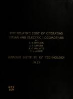 The relative cost of operating steam and electric locomotives for switching purposes on the St. Paul railway industry tracks