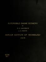 The representation of automobile engine economy performance by surfaces