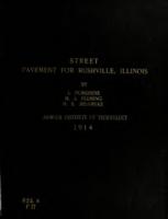 Street pavement for Rushville, Illinois