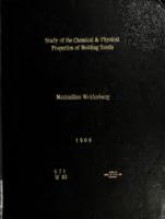 Study of the chemical and physical properties of molding sands