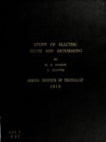 Study of electric rates and ratemaking