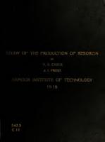 Study of the production of resorcin