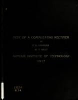 A test of a commutating rectifier