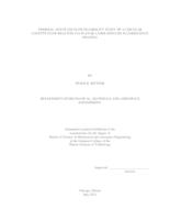 THERMAL AND FLUID FLOW FEASIBILITY STUDY OF A CIRCULAR COUETTE FLOW REACTOR VIA PLANAR LASER-INDUCED FLUORESCENCE IMAGING